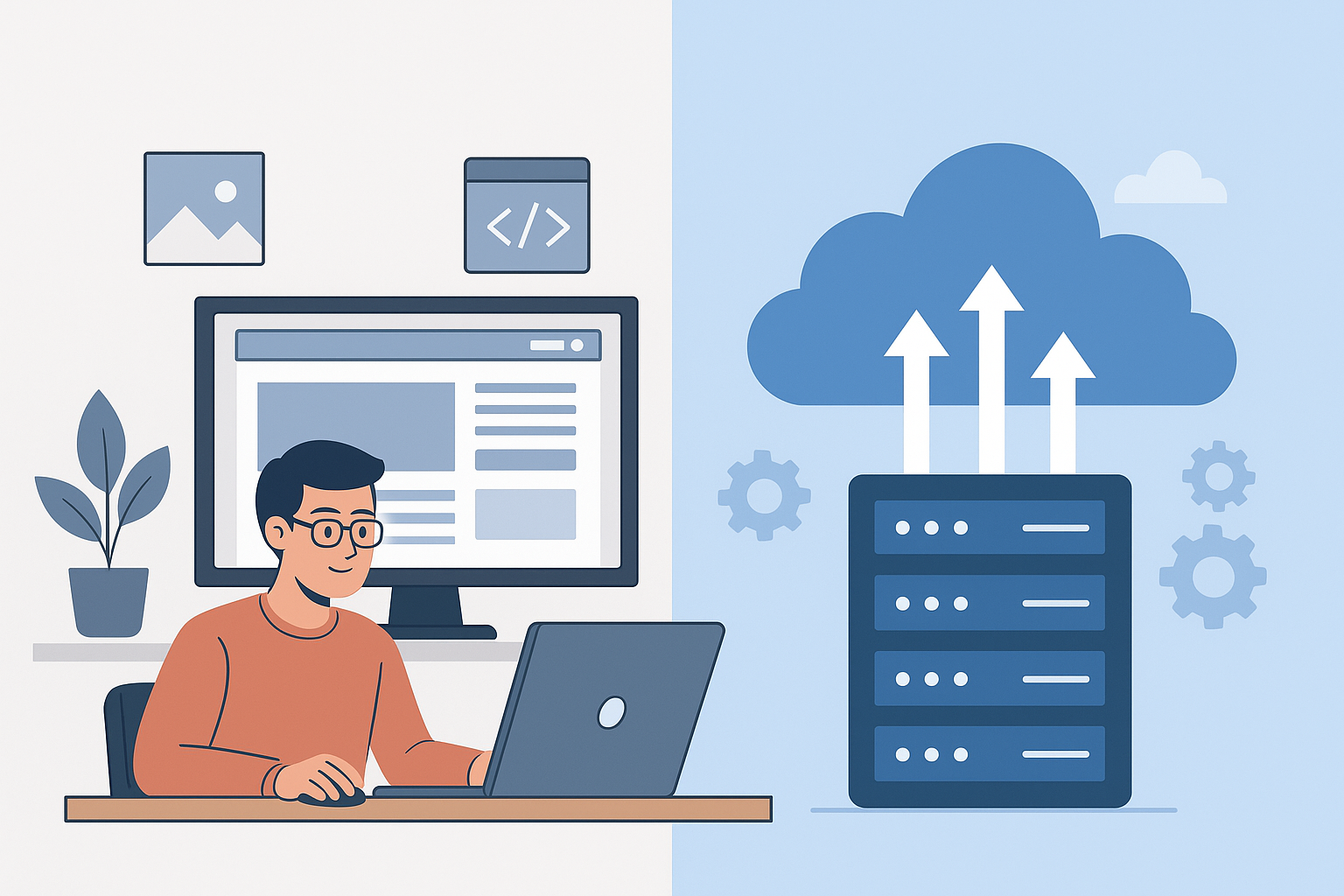 AIWENS showcasing website design, cloud, and app development services